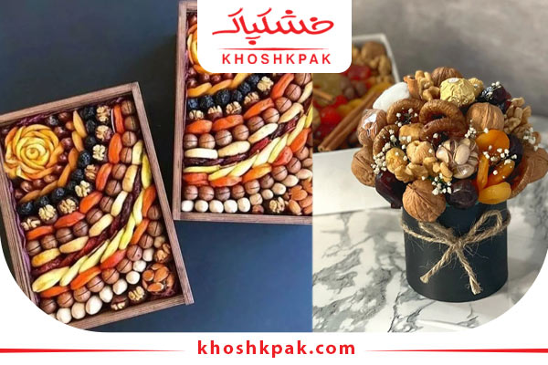 12 ایده خلاقانه تزئین آجیل با مقوا