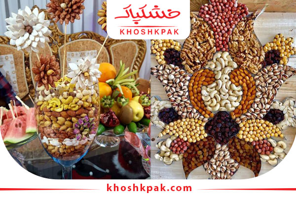 تزئین آجیل با مقوا